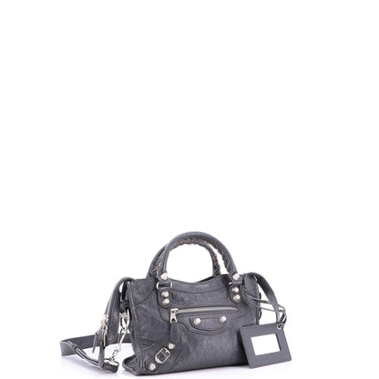 Balenciaga City Classic Studs Bag Leather Mini