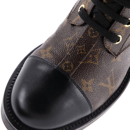 Louis Vuitton Women'S Wonderland Flat Ranger Boots Monogram Canvas And Leather
