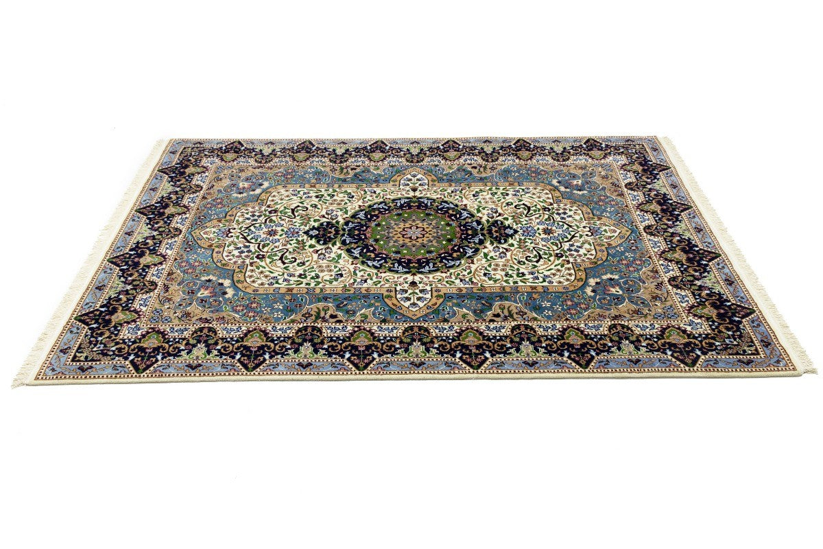 Hand-knotted classic floral medallion rug oriental bedroom carpet