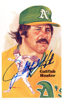 Jim Catfish Hunter Autographed Perez Steele