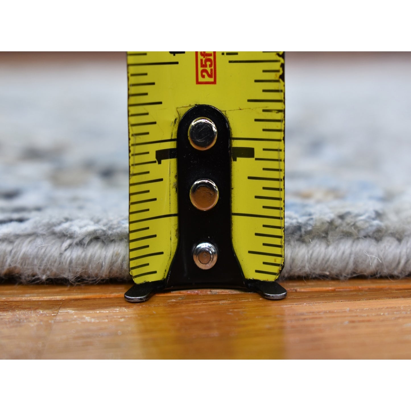 2'5"X10'2" Abstract Design Wool Denser Weave Hand Made Runner Rug