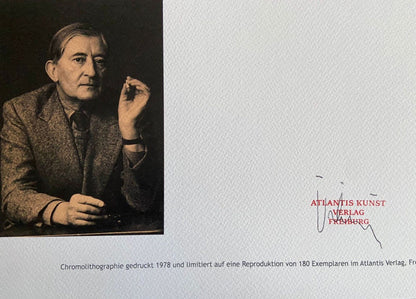 Josef Albers Lithograph Coa Hand-Numbered Signed O.P Stamped