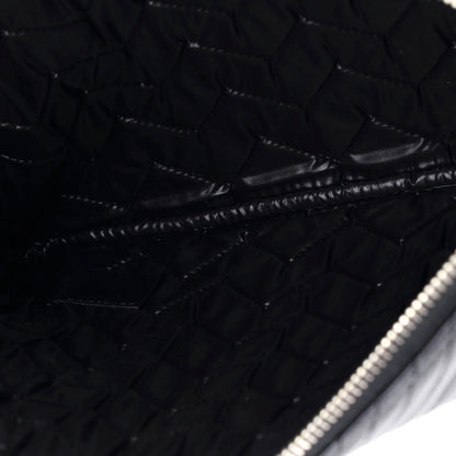 Chanel O Case Clutch Chevron Caviar Medium