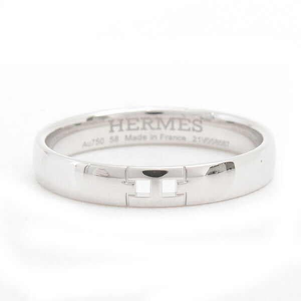 HERMES Hercules Ring K18WG US#8.75