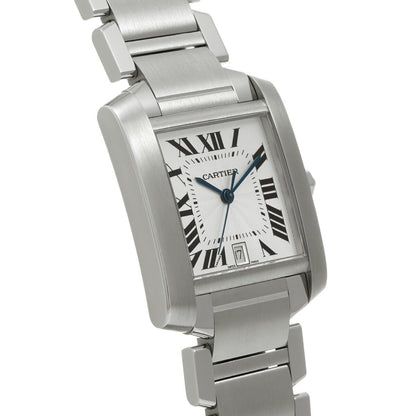 Cartier Tank Francaise Lm W51002Q3 Silver Men'S Used Watch #7117