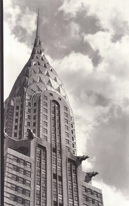 Paula Barr Chrysler Building " Offset Lithograph Photography Black