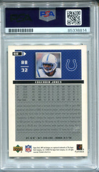 Edgerrin James 2003 Upper Deck Mvp #90 Psa Auto