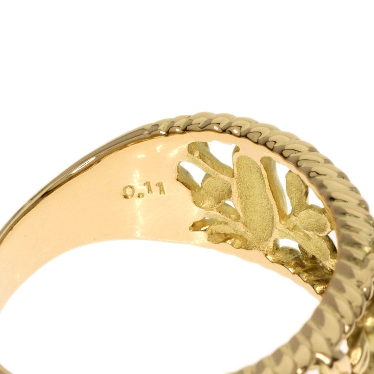 Tasaki Little Bird Diamond Ring K18 Yellow Gold