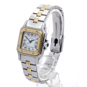 Cartier Santos Galbe Sm Gaudroon Bracelet Watch Women