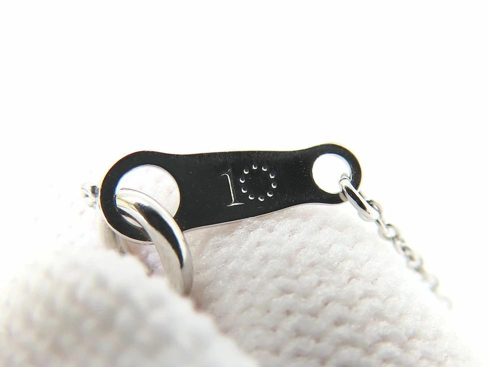 La Soma Diamond 0.06Ct Initial M Necklace K18 White Gold
