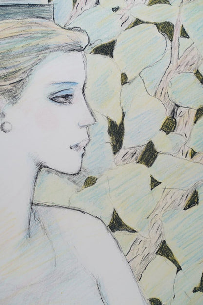Jean-Pierre Cassigneul Lithograph Woman Signed Limited Edition Framed French Art