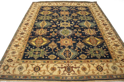 8X10 ft Handmade Indo Karajeh Oriental Rug