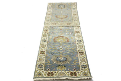 Muted Floral Peshawar Osh Chobi Runner Rug