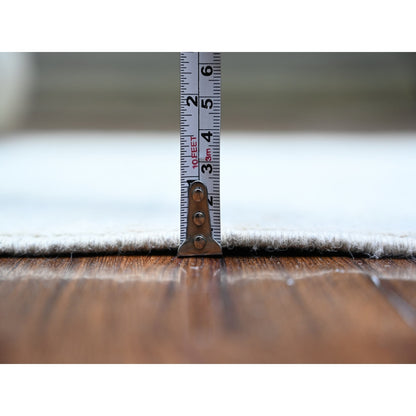 2'10"X15' Timberwolf Gray White Wash Peshawar Hand Knotted Xl Runner Rug