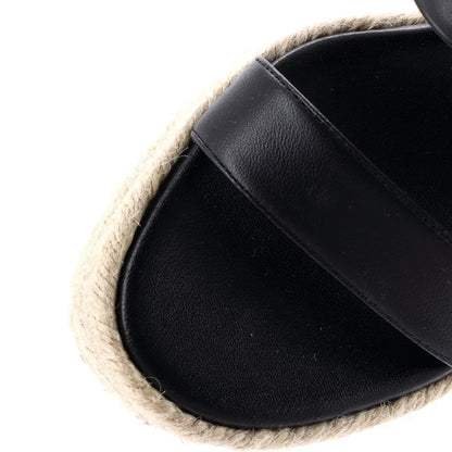 Hermes Women'S Epopee Espadrille Wedge Sandals Leather