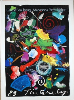 Jean Tinguely 1989 Galerie Poster Galerie Beaubourg Serigraph On Arches Paper