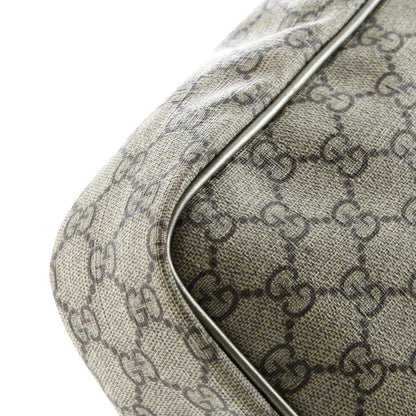 Gucci Front Zip Messenger Gg Coated Canvas Medium