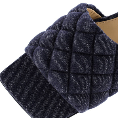 Bottega Veneta Women'S The Padded Flat Sandals Quilted Denim
