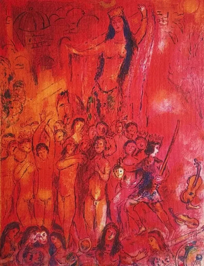 Marc Chagall Lithograph Coa Signed Hand Numbered Limited