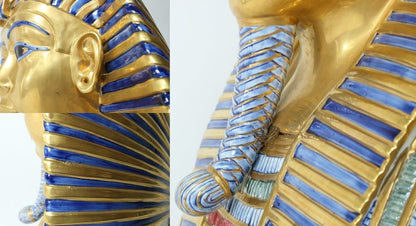 Capodimonte Porcelain Figurine Busts Of Nefertiti And Tutankhamen Pair