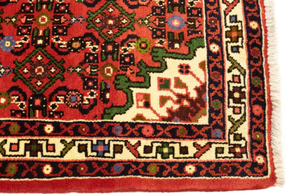 Handmade Oriental Rug Small Floral Tribal