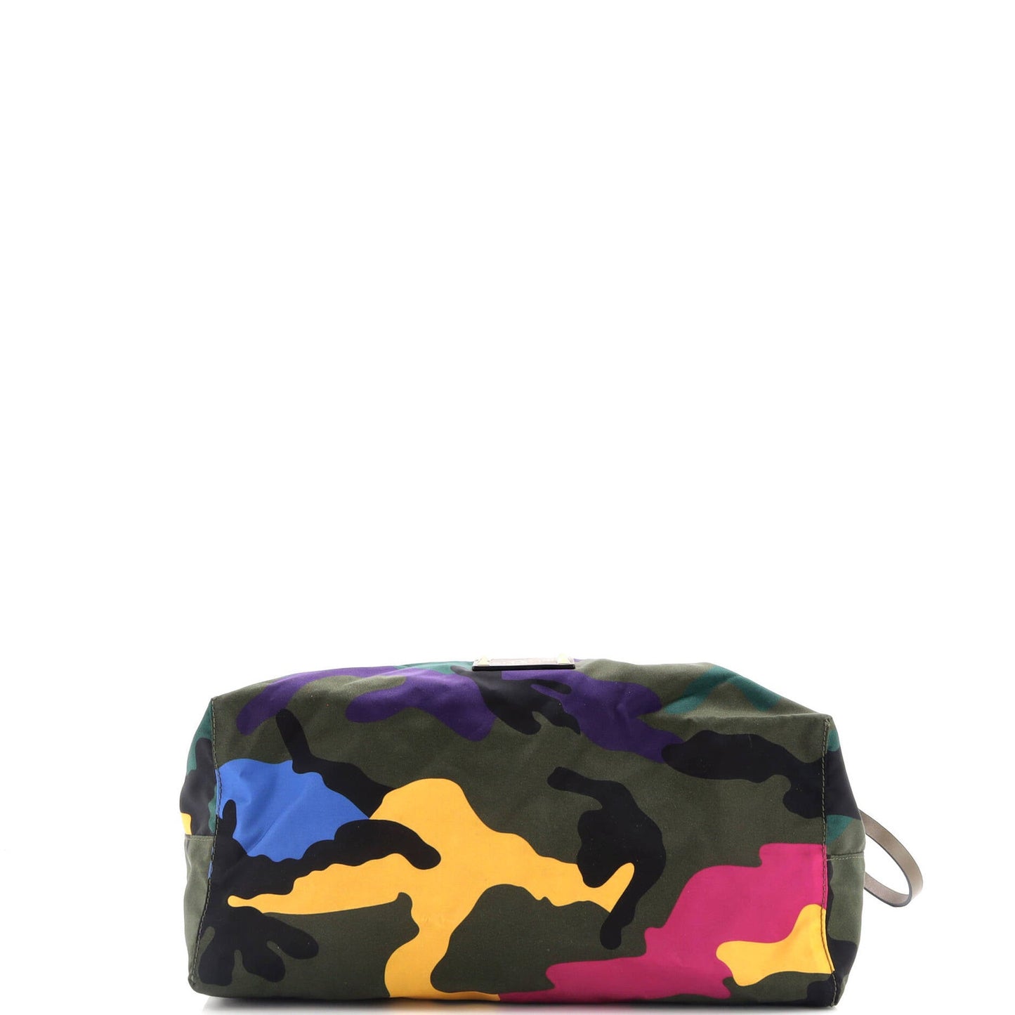 Valentino Garavani Rockstud Open Reversible Convertible Tote Camo Nylon Medium