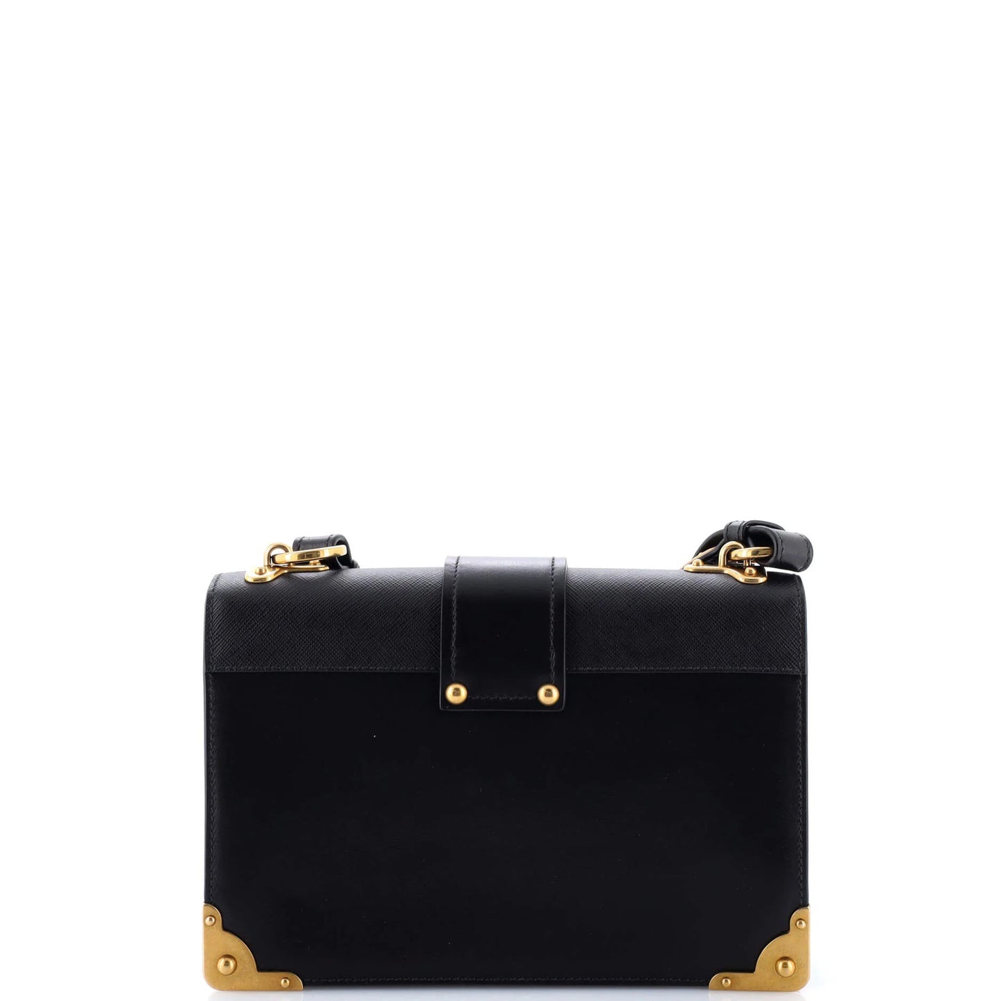 Prada Cahier Crossbody Bag Leather And Saffiano Leather Large