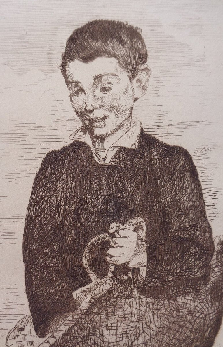 Edouard Manet 1862 Original Etching - The Urchin