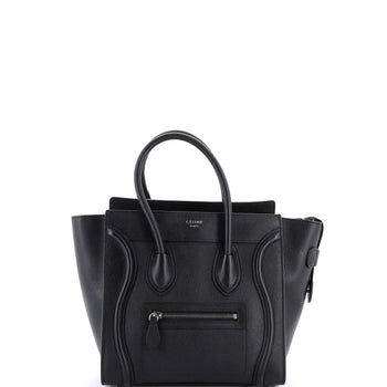 Celine Luggage Bag Grainy Leather Micro