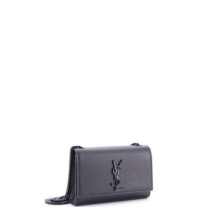 Saint Laurent Classic Monogram Crossbody Bag Grainy Leather Small