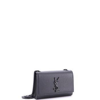 Saint Laurent Classic Monogram Crossbody Bag Grainy Leather Small