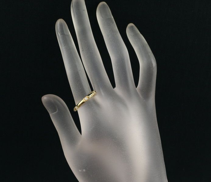 Tiffany&Co. Ring Diamond Tiffany T True 6P Us7 18K 750 Yellow Gold