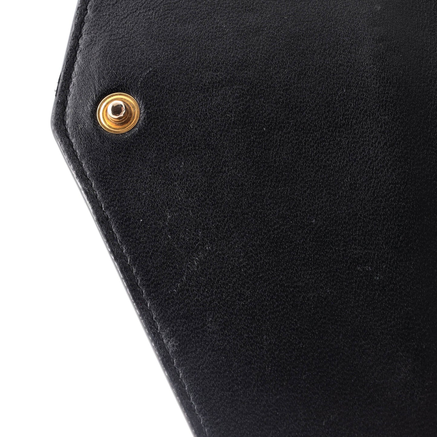 Saint Laurent Uptown Chain Wallet Crocodile Embossed Leather