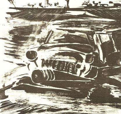 Artist Unknown Requiem For General Moteurr " Lithograph Contemp
