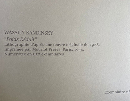 Wassily Kandinsky Lithograph Coa Josef Albers Piet Mondrian