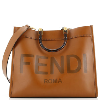 Fendi Sunshine Shopper Tote Leather Medium