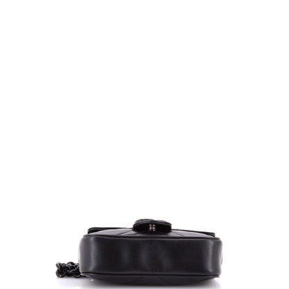 Gucci Gg Marmont Flap Belt Bag Matelasse Leather