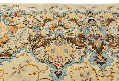Handmade Semi-Antique Oriental Rug Beige