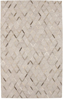 5X8 ft Handcrafted Silver Cowhide Rug