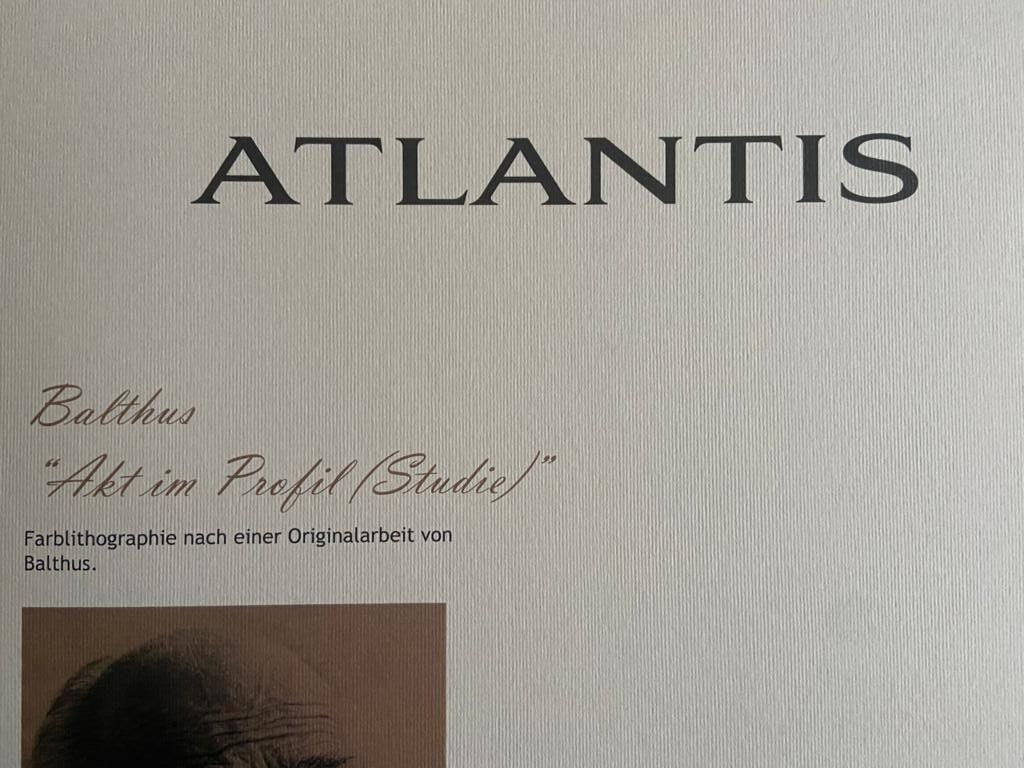 Balthus Lithograph Coa Signed Numbered Stamped (Egon Schiele)