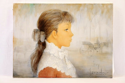Guy Seradour (1922-2007) Original Oil Painting On Canvas Signed Framed - Woman