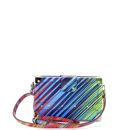 Louis Vuitton Petite Malle Handbag Limited Edition Printed Epi Leather