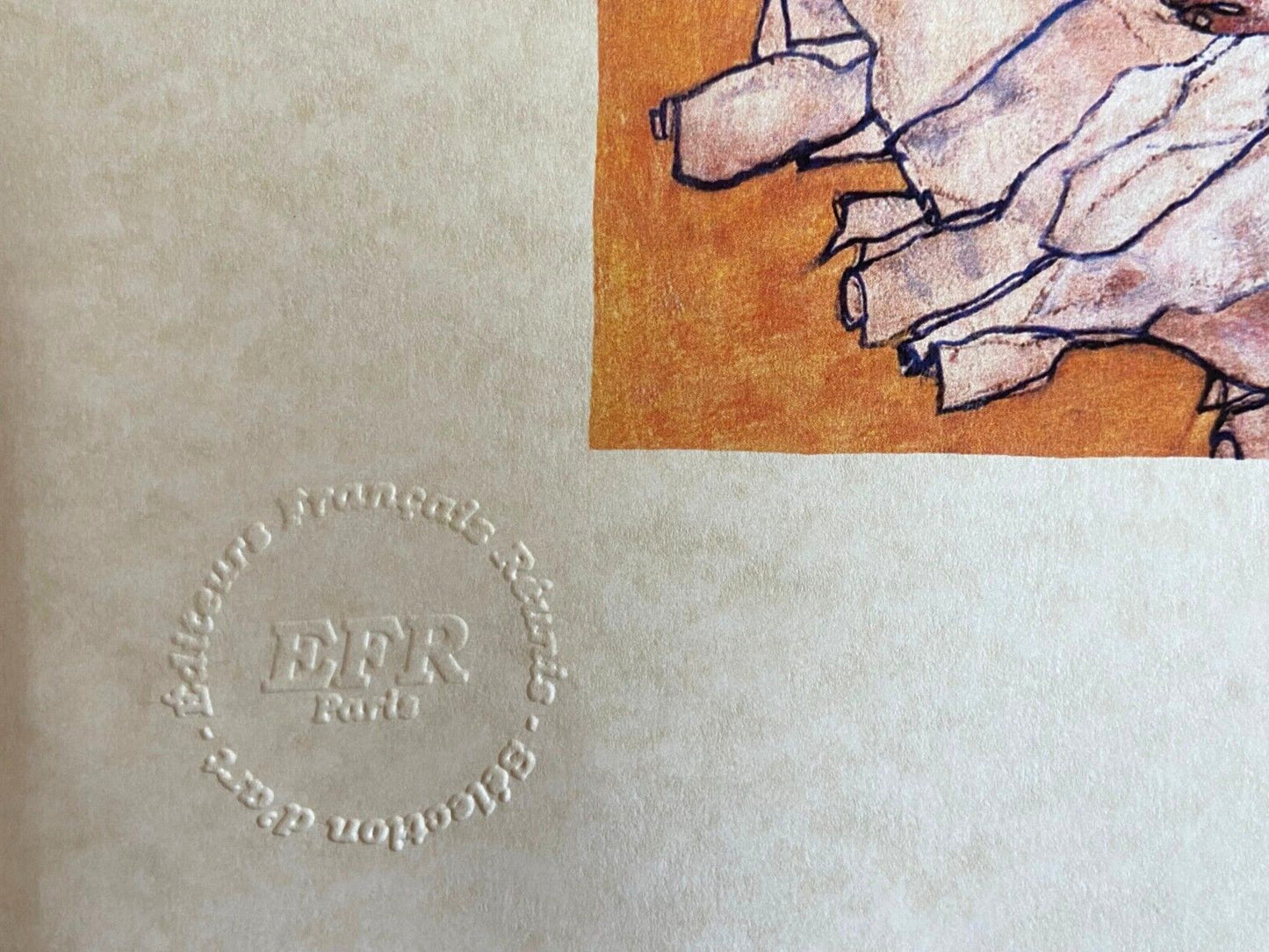 Egon Schiele Lithograph Coa Signed Op Certified Limited Numbered In Pencil