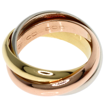 Cartier Ring Trinity Mm #49 K18 Yellow Gold K18