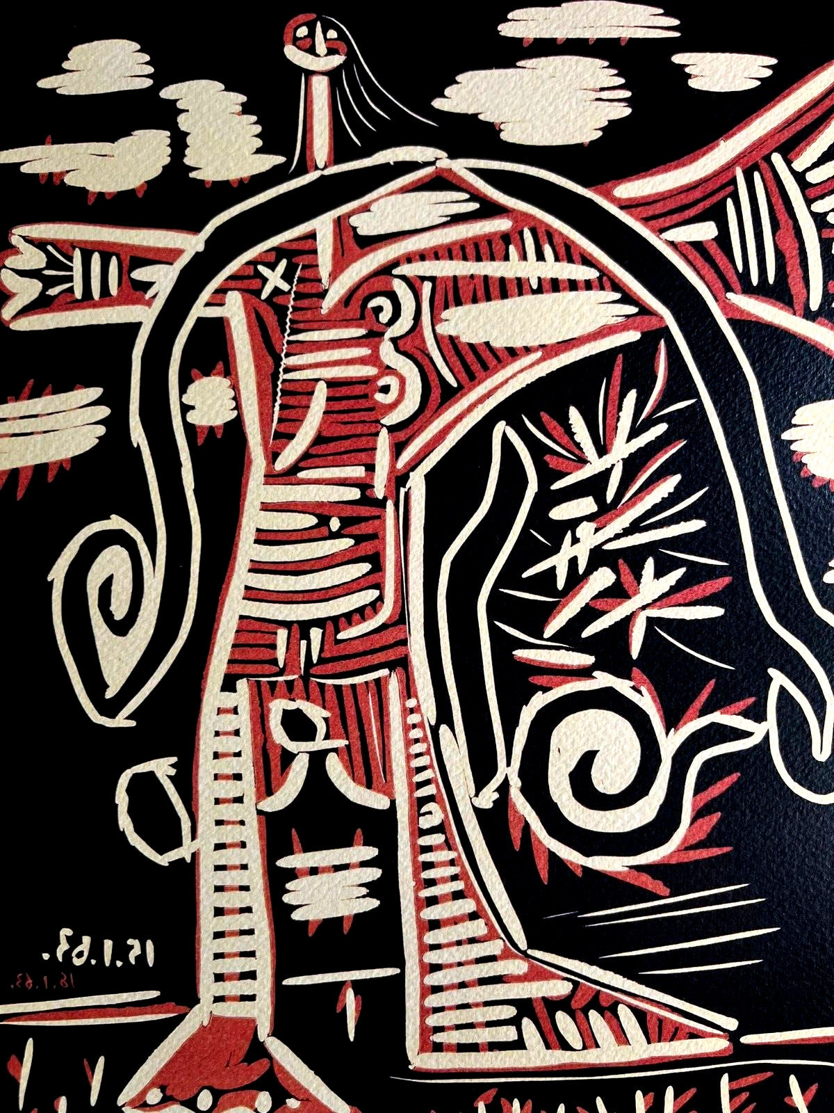 Pablo Picasso Lithograph Coa Signed Numbered By Hand Certified