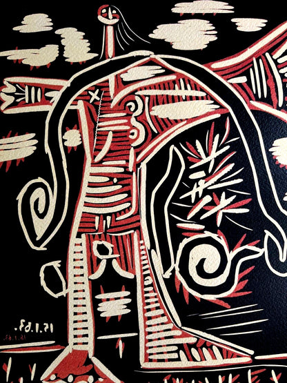 Pablo Picasso Lithograph Coa Signed Numbered By Hand Certified