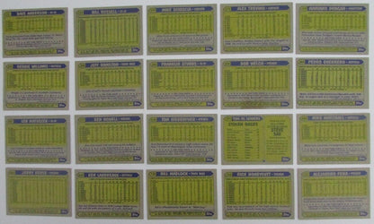 Lot Of (20) Autographed 1987 Topps Los Angeles