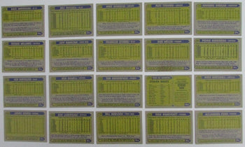 Lot Of (20) Autographed 1987 Topps Los Angeles