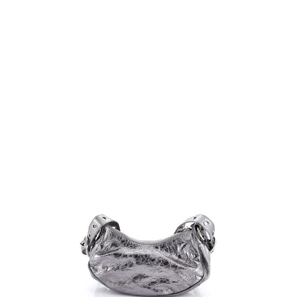 Balenciaga Le Cagole Giant Studs Shoulder Bag Leather Xs