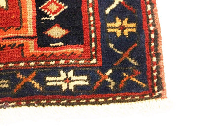 Handmade Vintage Tribal Geometric Oriental Rug